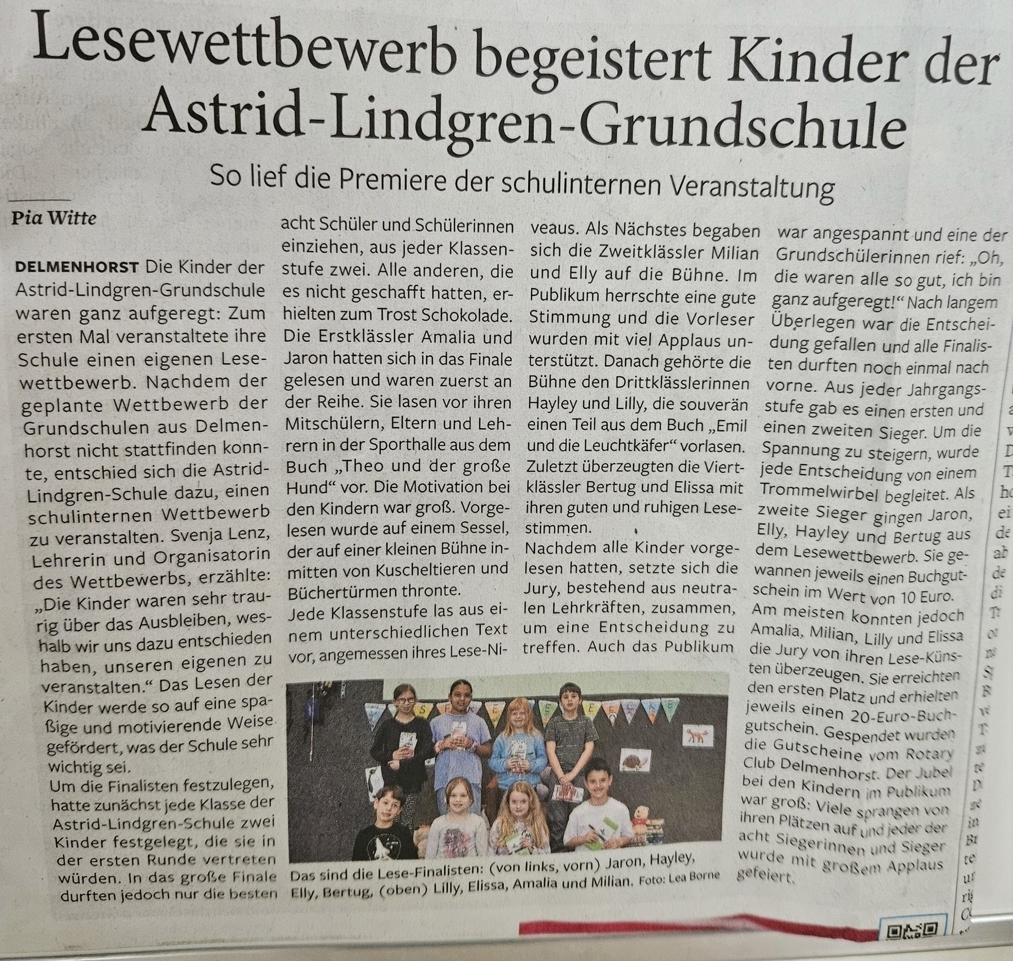 Unser Lesewettbewerb